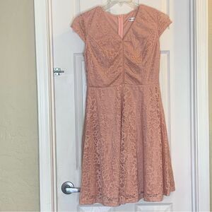 Muadress Pale Pink with lace overlay Dress Size Large